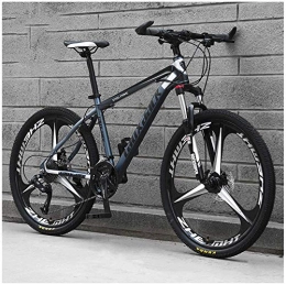 WSJYP Bike WSJYP 26 Inch Mountain Bike, Variable Speed Carbon Steel 21 / 24 / 27 / 30 Speed Bicycle Full Suspension MTB, Riding Comfortable Durable Bike, 21 speed-B