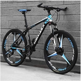 WSJYP 26 Inch Mountain Bike, Variable Speed Carbon Steel 21/24/27/30 Speed Bicycle Full Suspension MTB,Riding Comfortable Durable Bike,21 speed-D