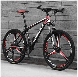 WSJYP Mountain Bike WSJYP 26 Inch Mountain Bike, Variable Speed Carbon Steel 21 / 24 / 27 / 30 Speed Bicycle Full Suspension MTB, Riding Comfortable Durable Bike, 30 speed-E