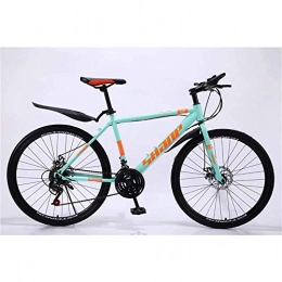 WYJBD Mountain Bike WYJBD Country Mountain Bike 24 / 26 Inch Double Disc Brake Adult MTB Country Gearshift Bicycle Hardtail Mountain Bike with Adjustable Seat Carbon Steel Spoke Wheel