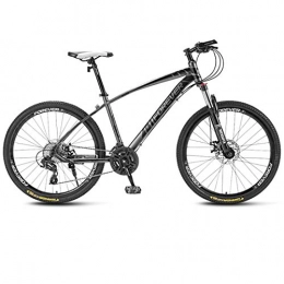 WYZQ Bike WYZQ 24 Inch Mountain Bikes for Adult, Off-Road Bikes, High-Carbon Steel Frame Bicycle, Shock-Absorbing Front Fork, Double Disc Brake, B, 30 speed