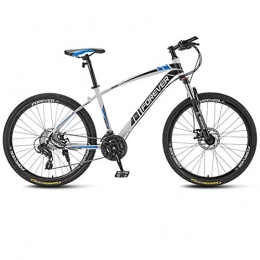 WYZQ Mountain Bike WYZQ 24 Inch Mountain Bikes for Adult, Off-Road Bikes, High-Carbon Steel Frame Bicycle, Shock-Absorbing Front Fork, Double Disc Brake, D, 21 speed