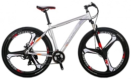 EUROBIKE Bike X9 Mountain Bike 29" Wheels Aluminum Frame Dual Disc Brake Adult Mountain Bicycle (K-SILVERY)