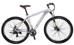 EUROBIKE Bike X9 Mountain Bike 29" Wheels Aluminum Frame Dual Disc Brake Adult Mountain Bicycle (SPOKE-SILVERY)