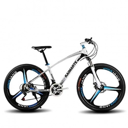 XHCP Mountain Bike XHCP 27-speed Carbon Steel Mountain Bike, 24 / 26in Men's and Women's Road Bikes, Double Disc Brakes, Carrying 150kg, Riding a Hard Tail MTB Outdoors
