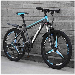 XHJZ Bike XHJZ 26 Inch Men's Mountain Bikes, High-carbon Steel Hardtail Mountain Bike, Mountain Bicycle with Front Suspension Adjustable Seat, A3, 27 speed