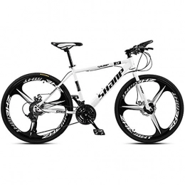 XHJZ Bike XHJZ 26 Inch Mountain Bikes, Men's Dual Disc Brake Hardtail Mountain Bike, Bicycle Adjustable Seat, High-carbon Steel Frame, A1, 30 speed