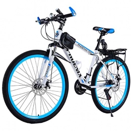XIAOFEI Mountain Bike XIAOFEI Full Suspension Mountain Bike 24 / 26 Inch 21 Speed High Carbon Steel Adult Mountain Bicycle, Variable Speed Bicycle Lightweight Adult, Off-Road Shock Absorption Bicycles, A4, 26