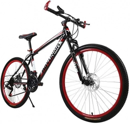 xiaoxiao666 Bike xiaoxiao666 Mountain bike adult men women bike 26 inch outroad mountain bike mountain bike with 21-speed double disc brake (updated version)-red