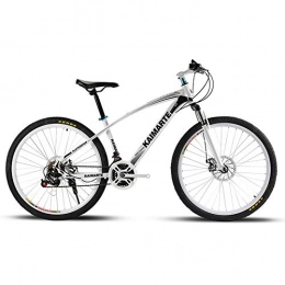 XNEQ Bike XNEQ 26 Inch 21 / 24 / 27 Speed Adult Mountain Bike, Student Riding Shock Absorber Variable Speed Bicycle, Gift Bike, Race Grade Shifting System, White, 24