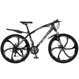 XNEQ Bike XNEQ 26-Inch Men 'S And Women 'S Downhill Mountain Bikes, 21 / 24 / 27-Speed Disc Brakes, One-Wheel Student Bicycle, Black, 24
