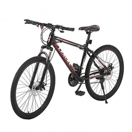 XNEQ Mountain Bike XNEQ Male And Female 26-Inch 21-Speed Shock-Absorbing Aluminum Alloy Mountain Bike, Black-Red