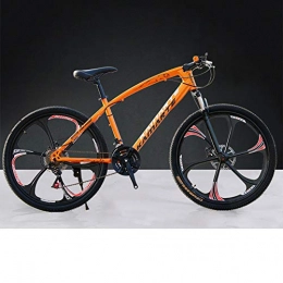 XNEQ Mountain Bike XNEQ Mountain Bike for Men And Women, 26-Inch 7 / 21 / 24 / 27 Speed, One Wheel, Double Disc Brake Shock Absorption, Student Bicycle, Orange, 21