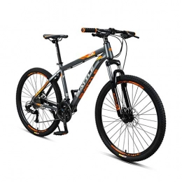 XUE Bike Xue Mountain Bike Speed 26 Inches Wheel Dual Suspension Bike Dual Disc Brake MTB Bicycle, Gray