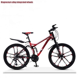 XYSQWZ Bike XYSQWZ Mens Off-road Downhill Mountain Bike Double Disc Brake Adult Snow Bikes High-carbon Steel Frame Beach Bicycle 26 Inch Wheels For Outdoor Travel