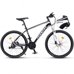 XZBYX Mountain Bike Male And Female 33-Speed Young Student Variable Speed Racing Adult Off-Road Aluminum Alloy Bike, 1 Hour Ride 28KM (169 * 66 * 94Cm),Black