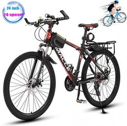 YGWLWL Bike YGWLWL 26'' Mountain Bike, Variable Speed Bicycle, Spoke Wheel Bicycle with Height Adjustable Seat And Dual Disc Brake, Suitable for People with Height of 160~185 Cm, 24speed