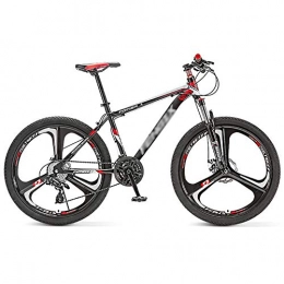 YHDP Mountain Bike YHDP Mountain Biking, Variable Speed Front Suspension Adult Bikes, Men And Women Travel Full Suspension MTB, Double Disc Brake High Carbon Steel Frame 21 Speed Red C 24inch