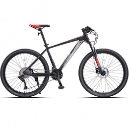 YHRJ Mountain Bike YHRJ Adult Bicycle Off-road Mountain Biking, Road Bike Outdoor Travel, Shock-absorbing Lightweight Aluminum Alloy MTB, 26inch / 33 Spd, Oil Disc Brake (Color : Black red-33 spd, Size : 26inch)