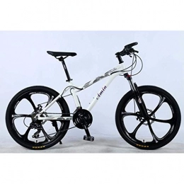 YHtech Mountain Bike YHtech 24 Inch 24Speed Mountain Bike for Adult, Lightweight Aluminum Alloy Full Frame, Wheel Front Suspension Female OffRoad Student Shifting Adult Bicycle, Disc Brake (Color : White, Size : C)