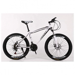 YHtech Bike YHtech Outdoor sports Unisex's Mountain Bike / Bicycles 26'' Wheel Lightweight HighCarbon Steel Frame 2130 Speeds Shimano Disc Brake, 26" (Color : White, Size : 21 Speed)