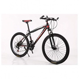 YISUNF Outdoor sports Mountain Bikes Bicycles 2130 Speeds Shimano HighCarbon Steel Frame Dual Disc Brake (Color : Red, Size : 24 Speed)