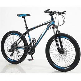 QHG Mountain Bike Youth / Adult 27-speed 26inch Windproof Spoke Wheel Multifunctional Mountain Bike, Front Suspension Of Mountain Cross-country Bike, Multiple Colors, Anti-slip Resin Pedals, High-carbon Steel Frame, for M