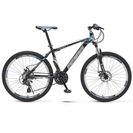 YXFYXF Mountain Bike YXFYXF Dual Suspension Men And Women Commute On Variable Speed Bicycles, Off-road Shock-absorbing Mountain Bike, 24 / 26 I. (Color : Blue, Size : 26 inches)
