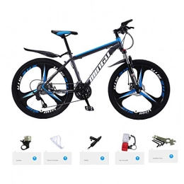 YXIAOL Bike YXIAOL Foldable Sport 26 Inch Mountain Bike, Disc Brakes Hardtail MTB, Trekking Bike Men Girls, Full Suspension Mountain Bike Fitness Outdoor / Leisure Cycling (inch 3 Cutter Wheel), Blue-24-Speed