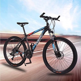YXYLD Mountain Bike YXYLD Men's Road Mountain Bike, 26-Inch Hard-Tail Bike, Lightweight Aluminum Alloy, Mountain Bike With Thickened Tires, Dual Disc Brakes, 24 Inches, 21 Speed