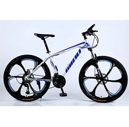YZ-YUAN Bike YZ-YUAN 26'' mountain bike, MTB, High Carbon Steel Outroad Bicycles, 21 / 24 / 27 / 30 Speed Bicycle Full Suspension MTB Gears Dual Disc Brakes Mountain Bicycle Sport Cycling Road Bikes Exercise B 30 speed