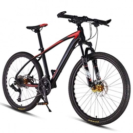 YZ-YUAN 26inch 27-Speed Mountain Bikes, Dual Disc Brake Hardtail Mountain Bike, Mens Women Adult All Terrain Mountain Bike, Adjustable Seat & Handlebar,Red