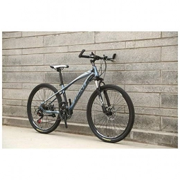 ZGQA-GQA Mountain Bike ZGQA-GQA Outdoor sports ForkSuspension Mountain Bike with 26Inch Wheels, HighCarbon Steel Frame, Mechanical Disc Brakes, And 2130 Speeds Drivetrain (Color : Grey, Size : 27 Speed)