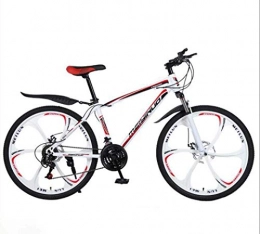 ZHTY Bike ZHTY 26In 21-Speed Mountain Bike for Adult, Lightweight Carbon Steel Full Frame, Wheel Front Suspension Mens Bicycle, Disc Brake Mountain Bike