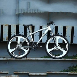 ZLZNX Bike ZLZNX Bicycle, 26 Inch Mountain Bikes, Hard Tail Bike, Adult Student Variable Speed Bike, Double Disc Brake Colourful Bicycle, Silver, 21Speed