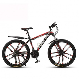 ZMCOV Bike ZMCOV 24 / 26 Inches Mountain Bike, MTB Bicycle with 10 Cutter Wheel, Unisex, Summer Travel Outdoor Bicycle, High-Carbon Steel Hardtail Road Bikes, 24 speed, 26Inch