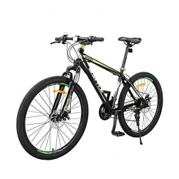 ZTIANR Mountain Bike ZTIANR Mountain Bicycle, 26 Inch Mountain Bike 24 Speed Shock Absorption Double Disc Brake Male And Female Adult Urban Off-Road Bicycle, Green