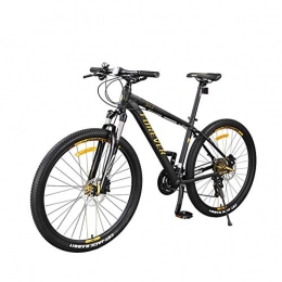 ZTIANR Bike ZTIANR Mountain Bicycle, 27.5 Inch Full Suspension Mountain Bike 27 Speed Off-Road Dual Oil Disc Brake Shock-Absorbing Front Fork City Bike, Black gold
