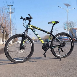 ZTIANR Mountain Bike ZTIANR Mountain Bicycle, Full Suspension Mountain Bike Disc Brakes 26 Inches 24 Speed Adult Bicycle, Green