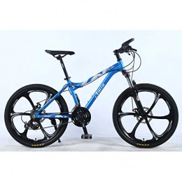 ZTYD Bike ZTYD 24 Inch 24-Speed Mountain Bike for Adult, Lightweight Aluminum Alloy Full Frame, Wheel Front Suspension Female Off-Road Student Shifting Adult Bicycle, Disc Brake, Blue, C