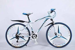 ZTYD Bike ZTYD 26In 27-Speed Mountain Bike for Adult, Lightweight Aluminum Alloy Full Frame, Wheel Front Suspension Mens Bicycle, Disc Brake, Blue, D