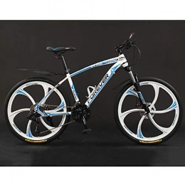 ZXCVB Mountain Bike zxcvb 30-Speed Outroad Bicycles for Men's, High-carbon Steel Hardtail Mountain Bike, 24 / 26 inch Adult Bike, Five Cutter Wheel, Front Suspension Exercise Bikes
