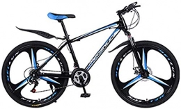 ZXL Bike ZXL Mountain Bikes, Folding Outroad Bicycles 21 Speed 26 inch Double Disc Bicycle Full Suspension MTB Gears Dual Disc Brakes Adults Sports Outdoors-Blue, Blue