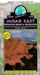  Book Moab East Mountain Bike Trails Topo Map