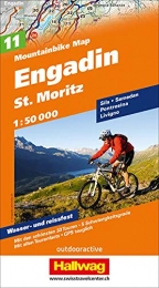Hallwag Karten Verlag Bücher Engadin St. Moritz Nr. 11 Mountainbike-Karte 1:50 000: Mit den schönsten 33 Touren, 5 Schwierigkeitsgrade, mit allen Tourenfacts, GPS tauglich. Mit ... Laminiert (Hallwag Mountainbike-Karten)
