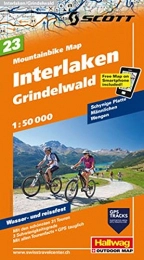 Hallwag Karten Verlag Mountainbike-Bücher Interlaken - Grindelwald, Schynige Platte, Männlichen, Wengen: Nr. 23, Mountainbike-Karte, 1:50 000, Free Map on Smartphone included (Hallwag Mountainbike-Karten)