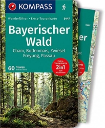  Bücher KOMPASS Wanderführer Bayerischer Wald: Wanderführer mit Extra-Tourenkarte, 60 Touren, GPX-Daten zum Download