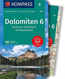Kompass Mountainbike-Bücher KOMPASS Wanderführer Dolomiten 6, Sextener Dolomiten, Hochpustertal: Wanderführer mit Extra-Tourenkarte 1:50.000, 50 Touren, GPX-Daten zum Download
