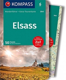  Bücher KOMPASS Wanderführer Elsass: Wanderführer mit Extra-Tourenkarte 1:90.000, 50 Touren, GPX-Daten zum Download
