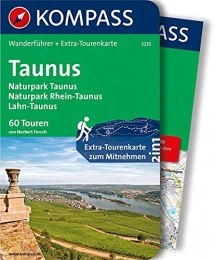 Kompass Bücher KOMPASS Wanderführer Taunus, Naturpark Taunus, Naturpark Rhein-Taunus, Lahn-Taunus: Wanderführer mit Extra-Tourenkarte 1:65.000, 60 Touren, GPX-Daten zum Download